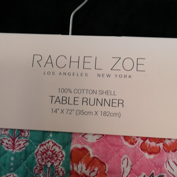Brand New with Tags Rachel Zoe Table Runner Multi Quilted Pattern & Reversible - Picture 2 of 4